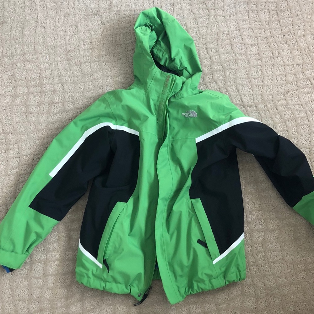 North Face Rain Coat with interior fleece